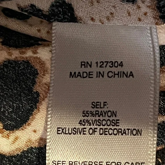 JOHN MARK Women Size XL Tunic Top Embroidered Mixed Print Tassel Artsy Boho - Picture 8 of 11